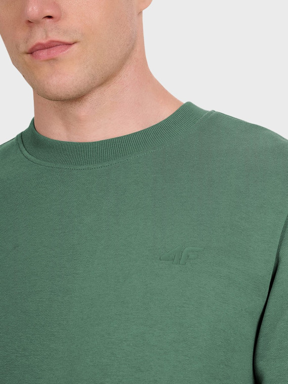4F Bluza męska dresowa TSWSM1981 zielona XXL