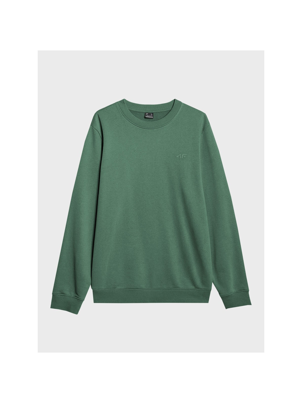 4F Bluza męska dresowa TSWSM1981 zielona XXL