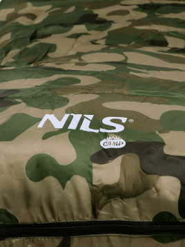 NILS CAMP Śpiwór turystyczny kołdra NC2002 190x75cm 5-15°C moro