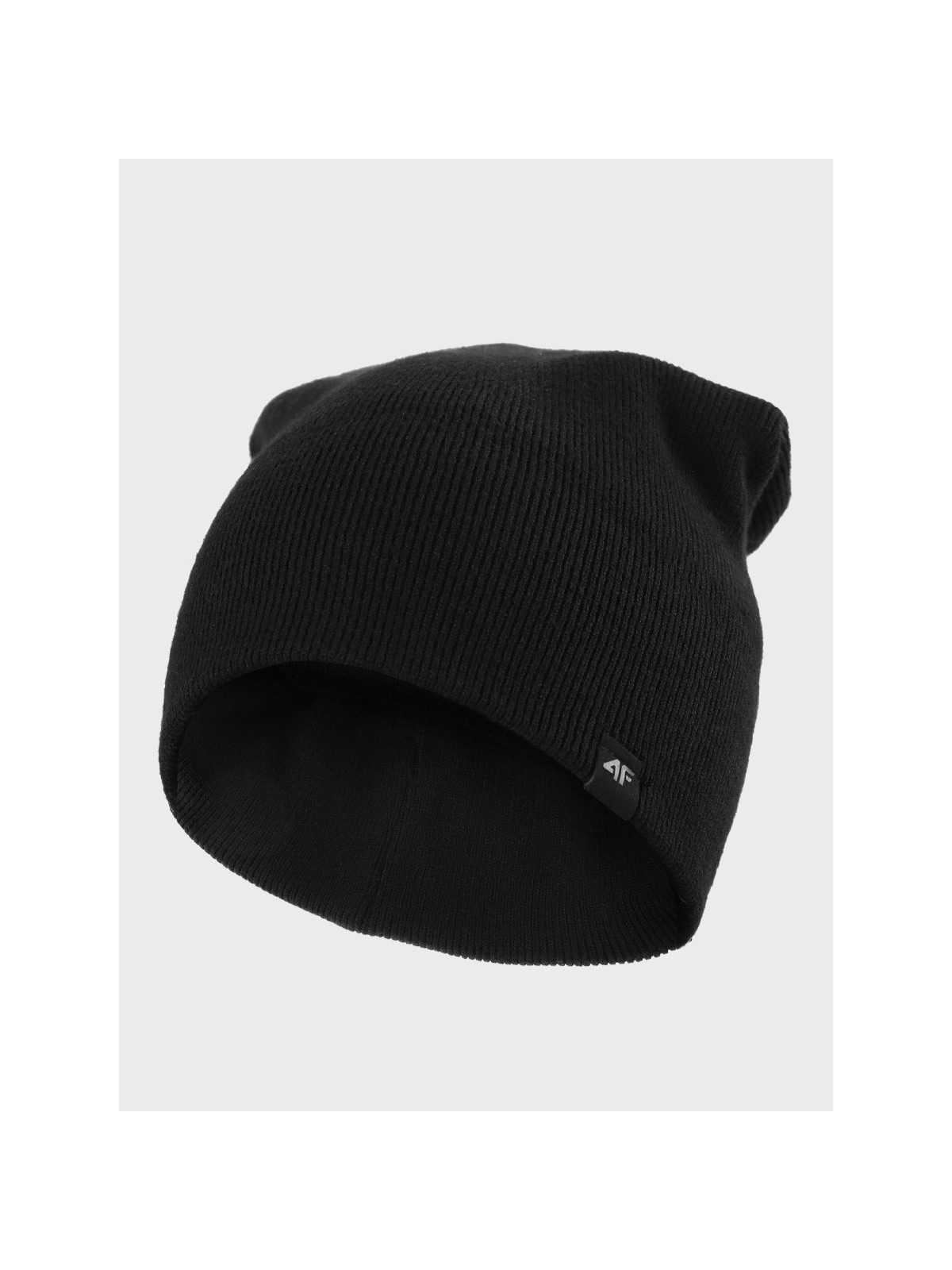4F CZAPKA ZIMOWA JESIENNA SPORTOWA ACAPU556 CIEPŁA DWUWARSTWOWA CZARNA