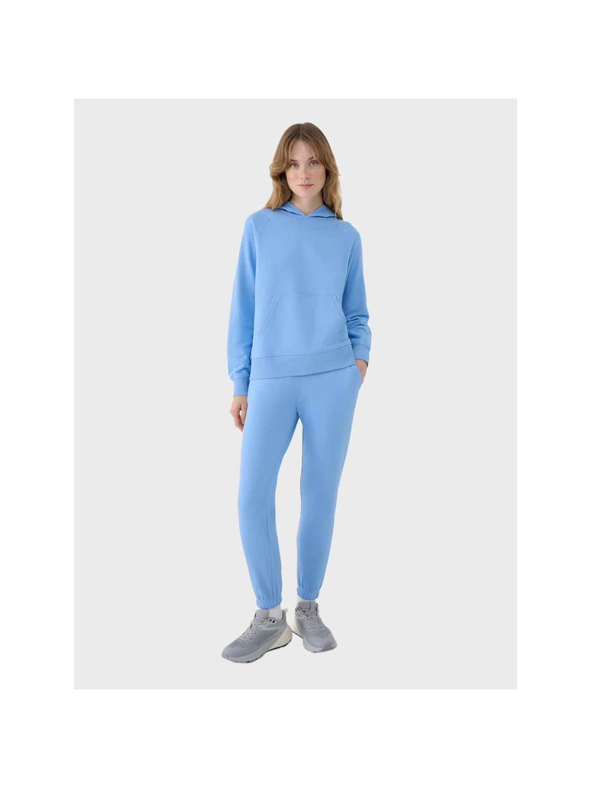 4F SPODNIE DAMSKIE DRESOWE SPORTOWE JOGGERY TTROF1138 DENIM XXL