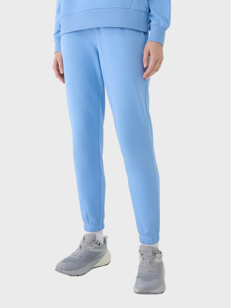 4F SPODNIE DAMSKIE DRESOWE SPORTOWE JOGGERY TTROF1138 DENIM XXL