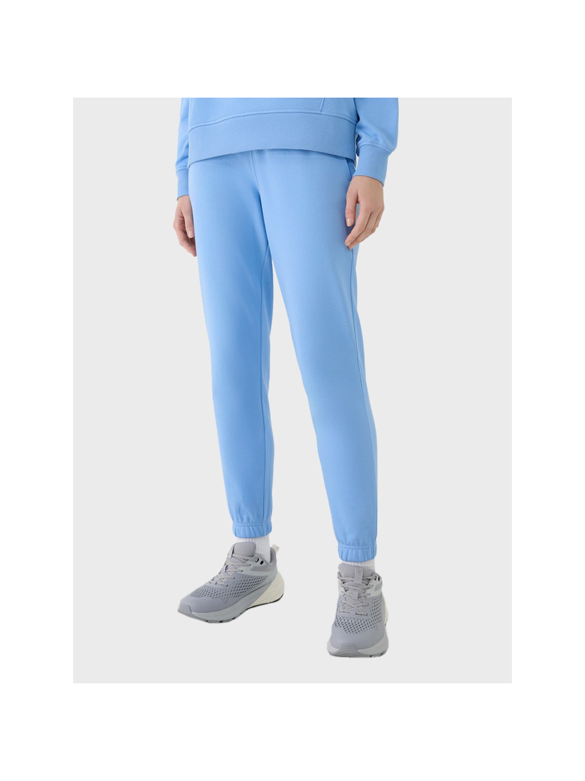 4F SPODNIE DAMSKIE DRESOWE SPORTOWE JOGGERY TTROF1138 DENIM XXL
