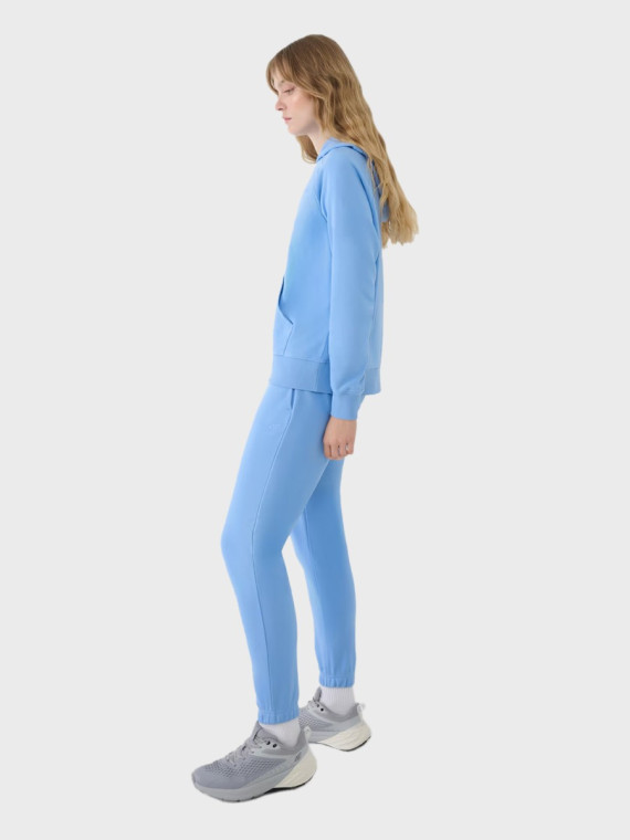 4F SPODNIE DAMSKIE DRESOWE SPORTOWE JOGGERY TTROF1138 DENIM XXL