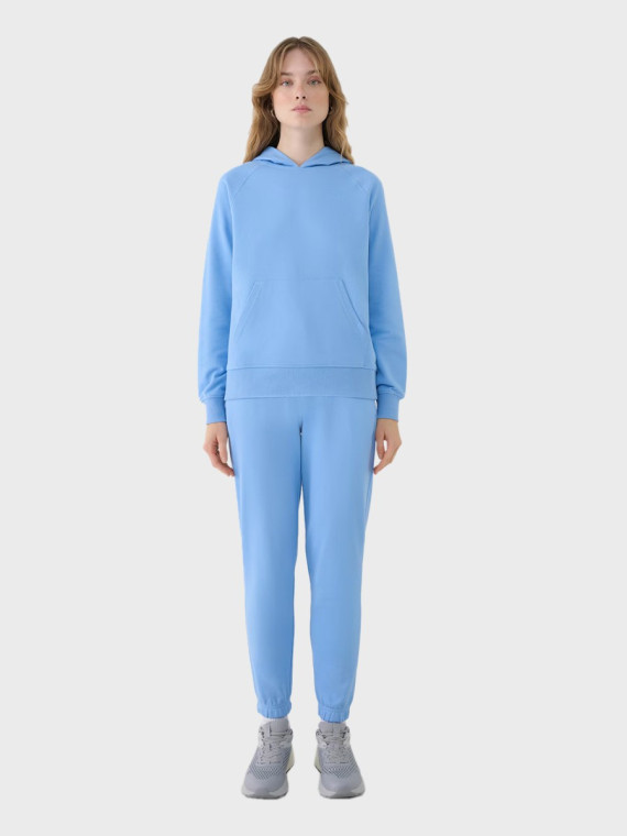 4F SPODNIE DAMSKIE DRESOWE SPORTOWE JOGGERY TTROF1138 DENIM XXL