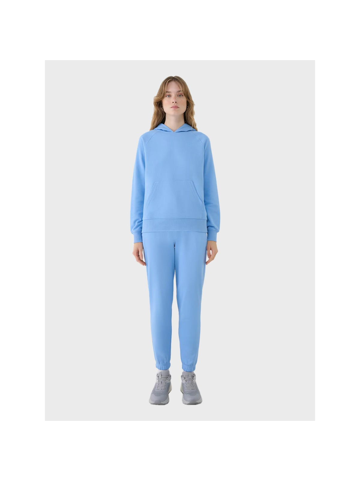 4F SPODNIE DAMSKIE DRESOWE SPORTOWE JOGGERY TTROF1138 DENIM XXL