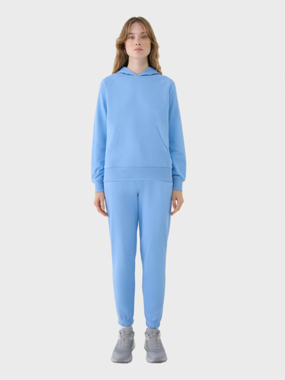 4F SPODNIE DAMSKIE DRESOWE SPORTOWE JOGGERY TTROF1138 DENIM XXL