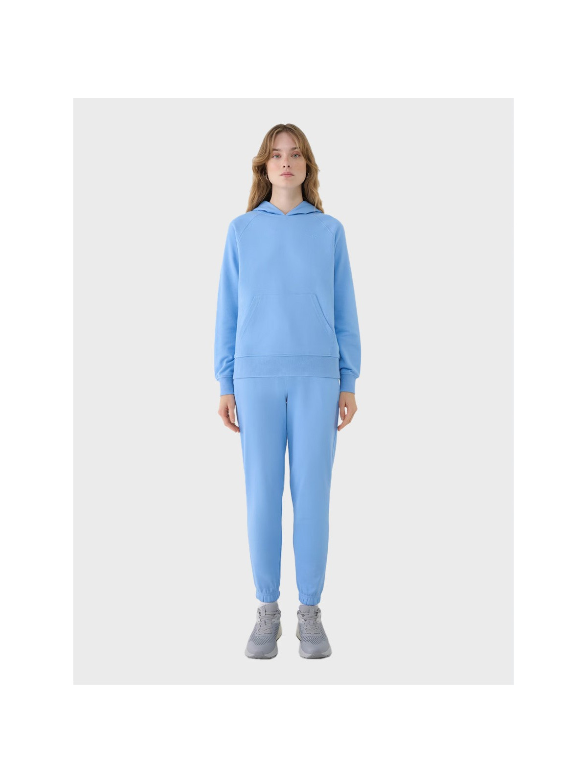4F SPODNIE DAMSKIE DRESOWE SPORTOWE JOGGERY TTROF1138 DENIM XXL