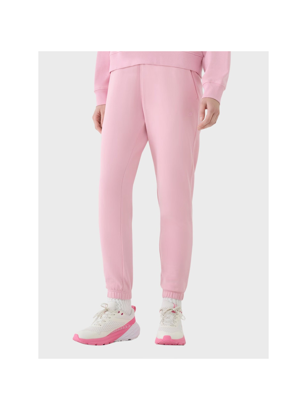 4F SPODNIE DAMSKIE DRESOWE SPORTOWE JOGGERY TTROF1138 RÓŻOWE XXL