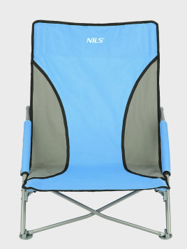 NILS CAMP KRZESŁO PLAŻOWE TURYSTYCZNE NC3035 SKŁADANE NIEBIESKIE