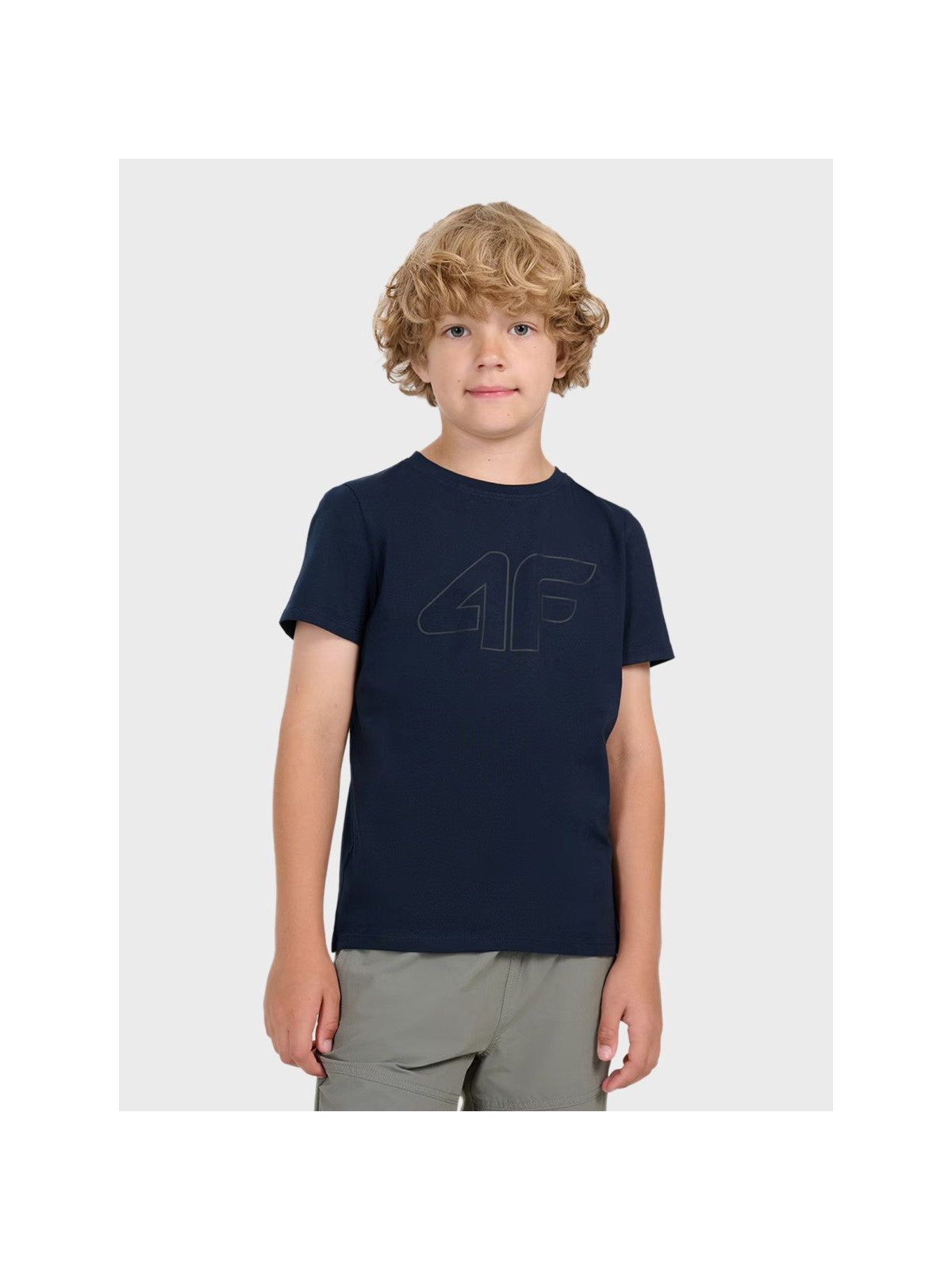 4F Koszulka Chłopięca Sportowa TTSHM2331 T-Shirt granatowa 164