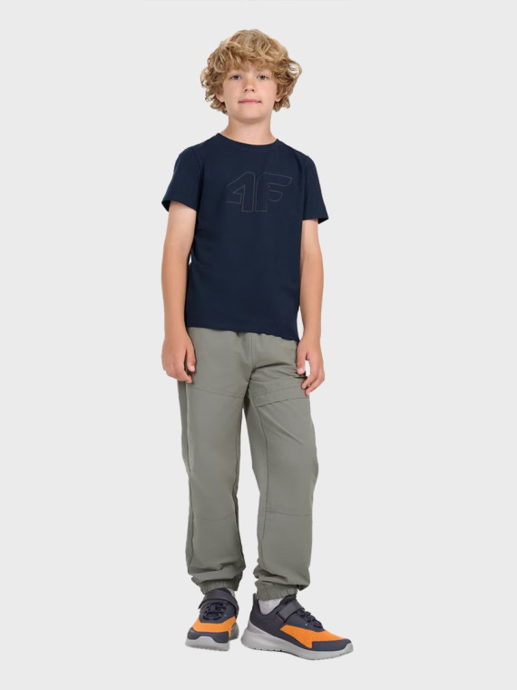 4F Koszulka Chłopięca Sportowa TTSHM2331 T-Shirt granatowa 164