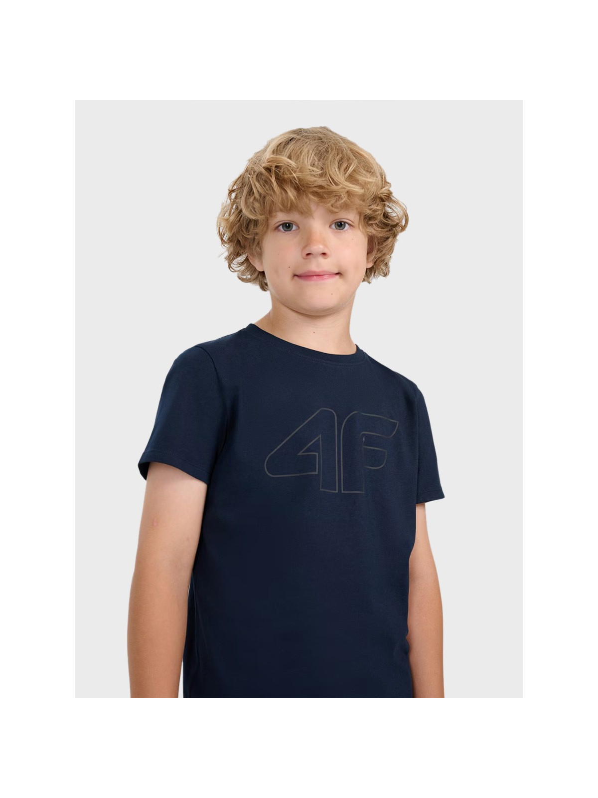 4F Koszulka Chłopięca Sportowa TTSHM2331 T-Shirt granatowa 164