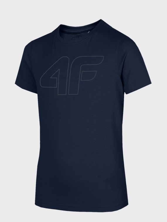 4F Koszulka Chłopięca Sportowa TTSHM2331 T-Shirt granatowa 164