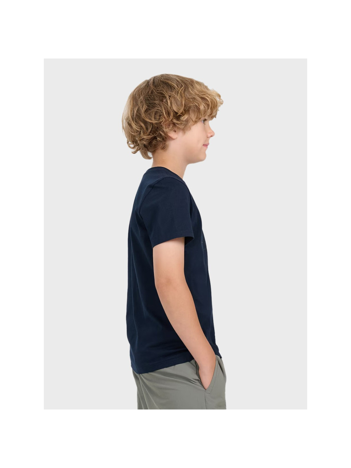 4F Koszulka Chłopięca Sportowa TTSHM2331 T-Shirt granatowa 164