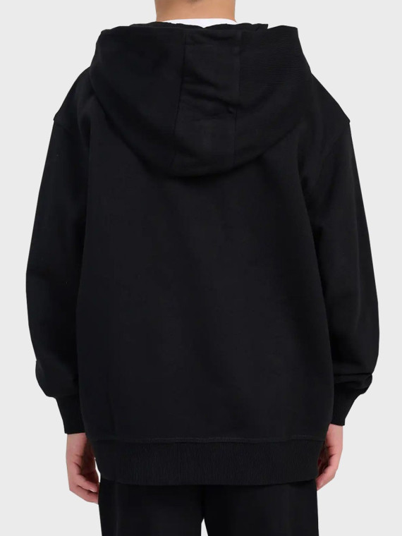 4F BLUZA CHŁOPIĘCA DRESOWA ROZPINANA Z KAPTUREM TSWSM2523 CZARNA 152