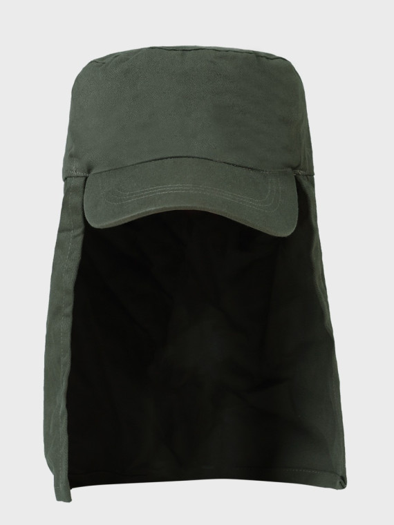 FOSTEX GARMENTS Czapka z daszkiem i nakarczkiem patrolówka z ochroną karku Oliwkowa