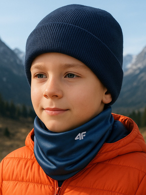 4F KOMIN DZIECIĘCY ZIMOWY TERMOAKTYWNY ABDAU128 POLAR DENIM