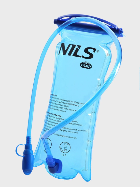 NILS CAMP BUKŁAK NA WODĘ TURYSTYCZNY wkład hydracyjny NC1781 2L niebieski