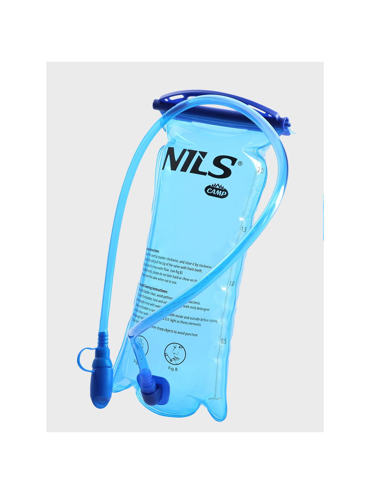NILS CAMP BUKŁAK NA WODĘ TURYSTYCZNY wkład hydracyjny NC1781 2L niebieski