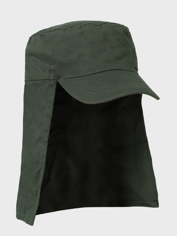 FOSTEX GARMENTS Czapka z daszkiem i nakarczkiem patrolówka z ochroną karku Oliwkowa