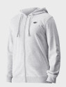 4F BLUZA MĘSKA DRESOWA TSWSM1768 ROZPINANA Z KAPTUREM JASNYSZARY MELANŻ XL