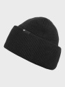 4F Czapka Dziecięca Zimowa ACAPU652 Dwuwarstwowa Czarna