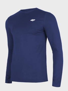 4F KOSZULKA MĘSKA Z DŁUGIM RĘKAWEM LONGSLEEVE TLONM628 GRANATOWA XXL