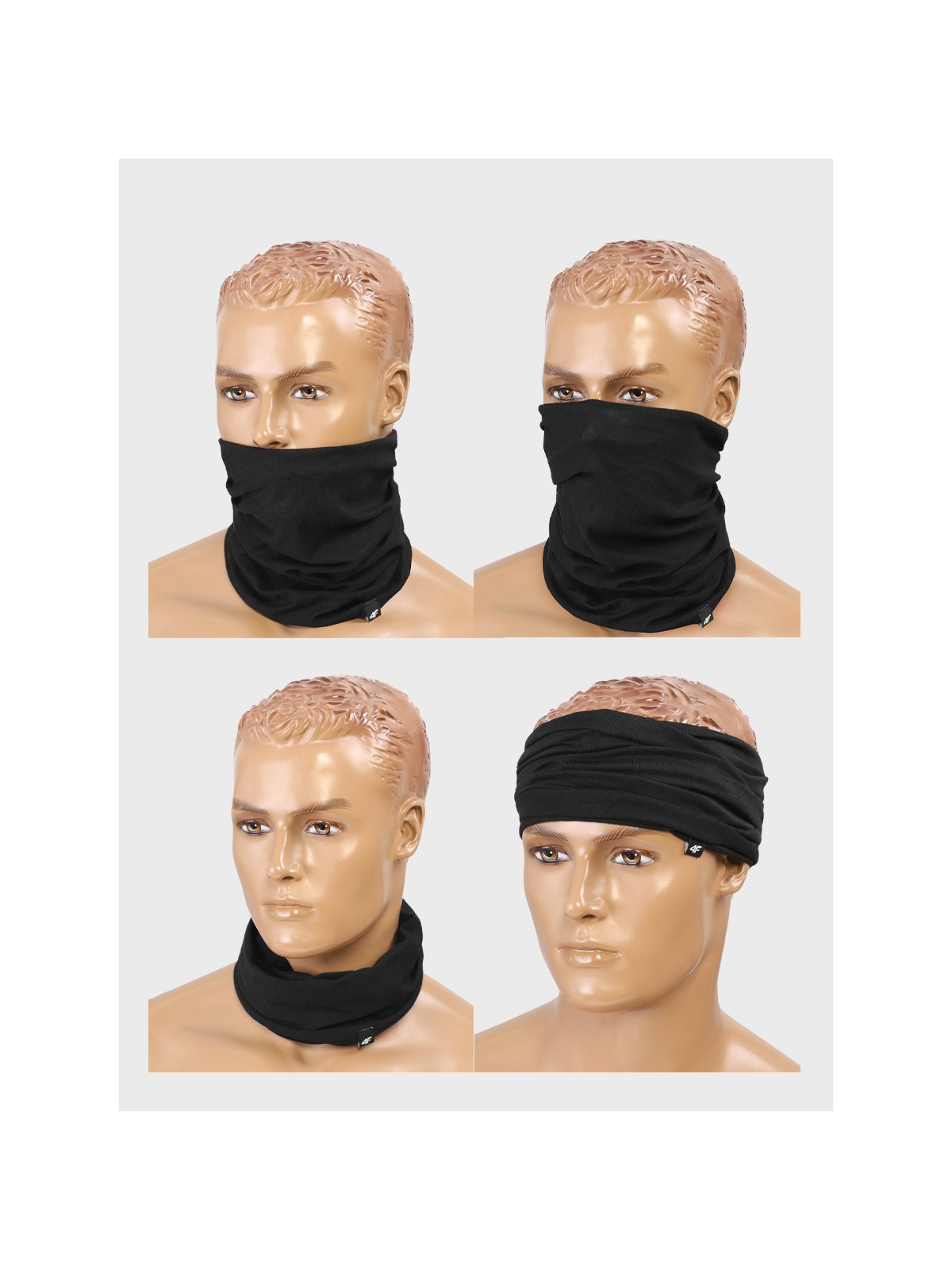 4F KOMIN BANDANA ABDAU149 GŁĘBOKI CZARNY