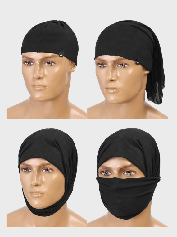 4F KOMIN BANDANA ABDAU149 GŁĘBOKI CZARNY