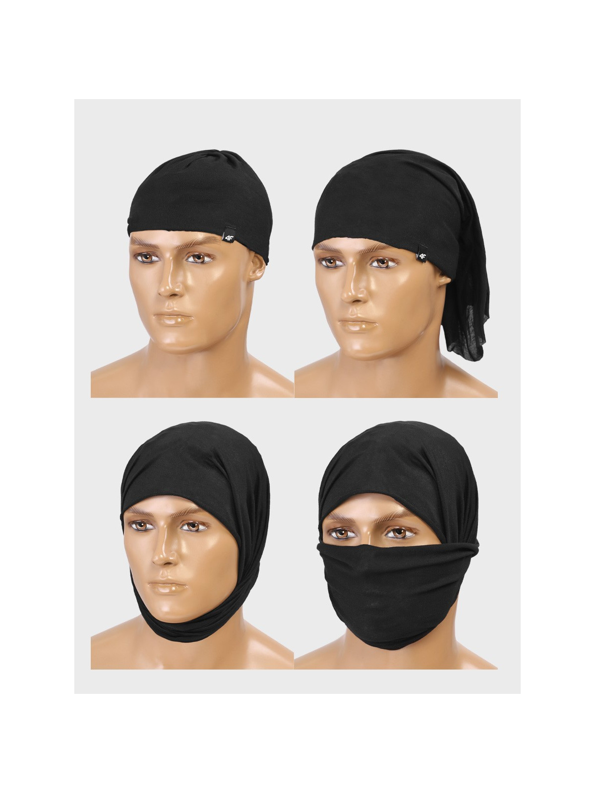 4F KOMIN BANDANA ABDAU149 GŁĘBOKI CZARNY