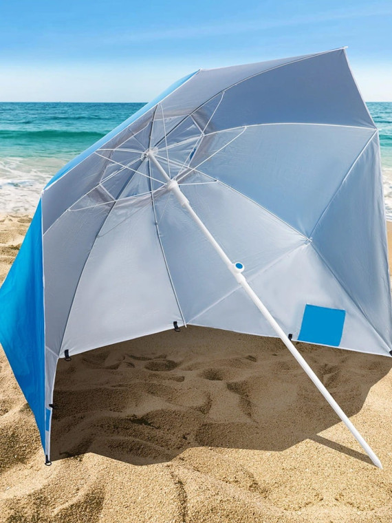 NILS CAMP Parasol plażowy ogrodowy NC7822  XL 220 CM Niebies