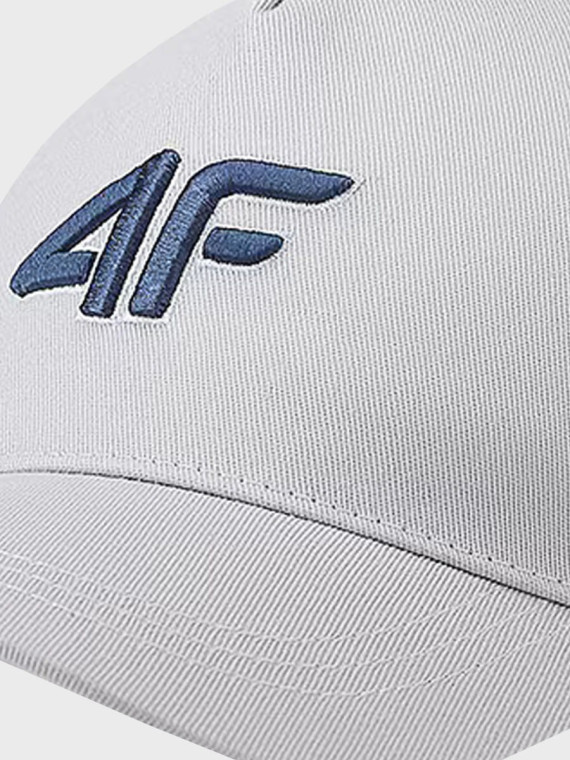 4F Czapka z daszkiem dziecięca ACABU388 bejsbolówka złamana biel