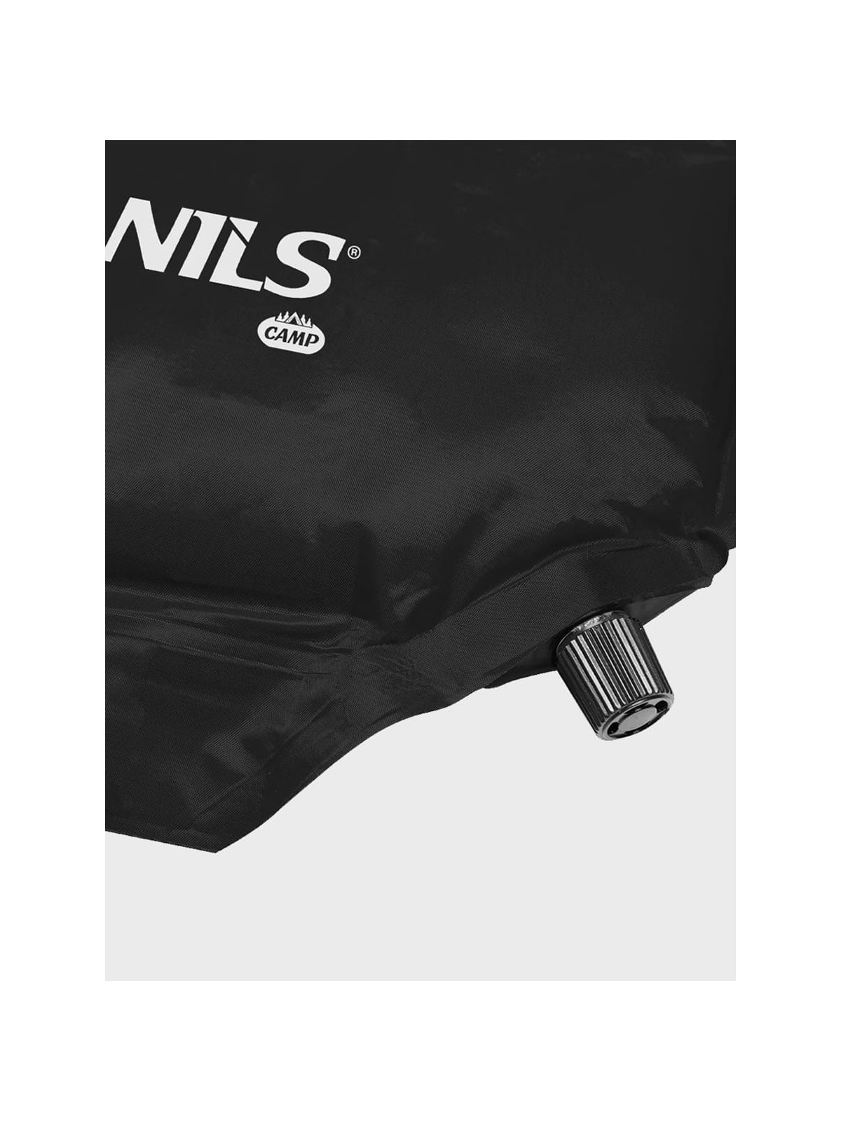 NILS CAMP Mata Samopompująca 63x190cm NC4001 + Zestaw Naprawczy Czarna