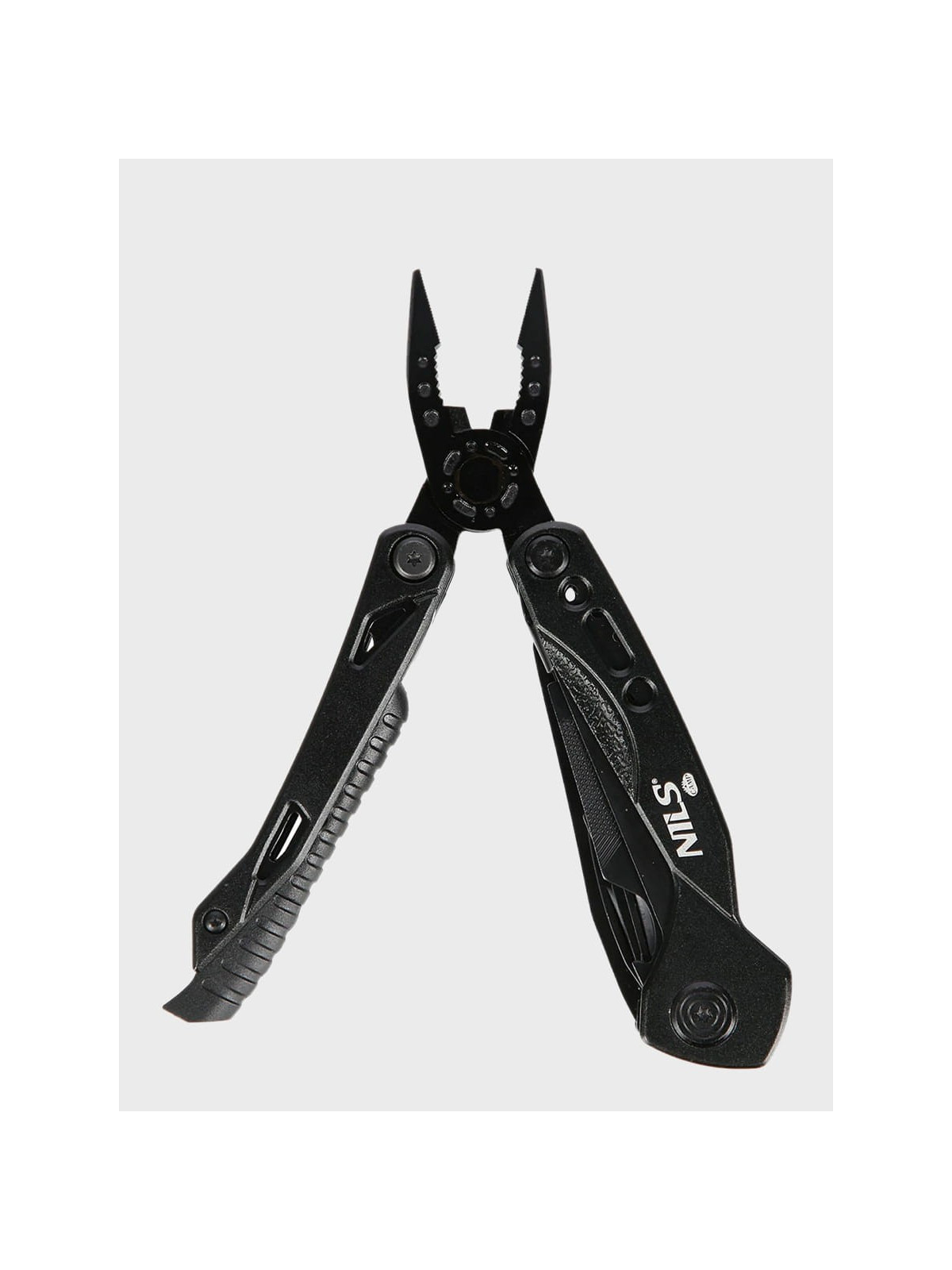 NILS CAMP Multitool NC1744 Narzędzie Wielofunkcyjne 12w1 + Bity Czarny