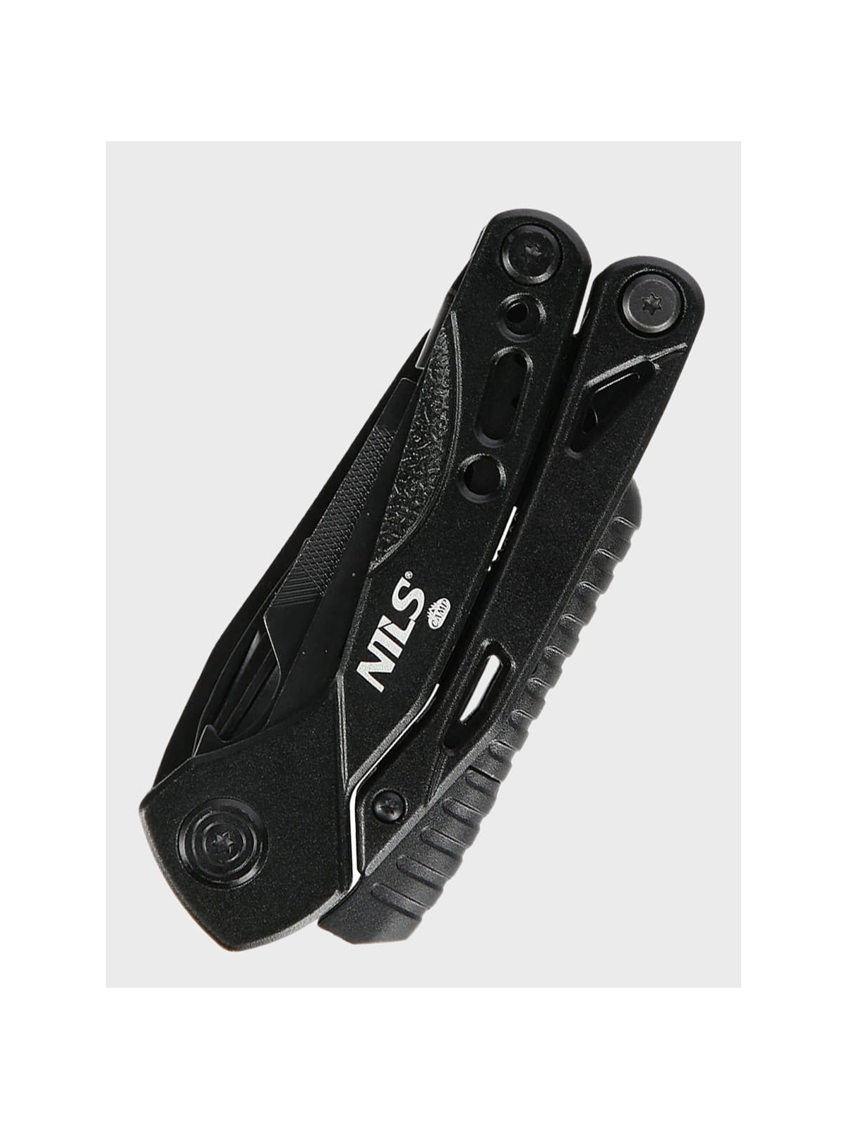 NILS CAMP Multitool NC1744 Narzędzie Wielofunkcyjne 12w1 + Bity Czarny