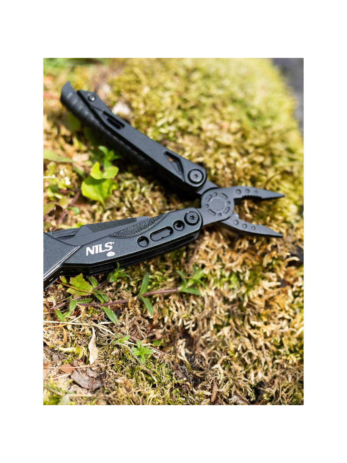 NILS CAMP Multitool NC1744 Narzędzie Wielofunkcyjne 12w1 + Bity Czarny