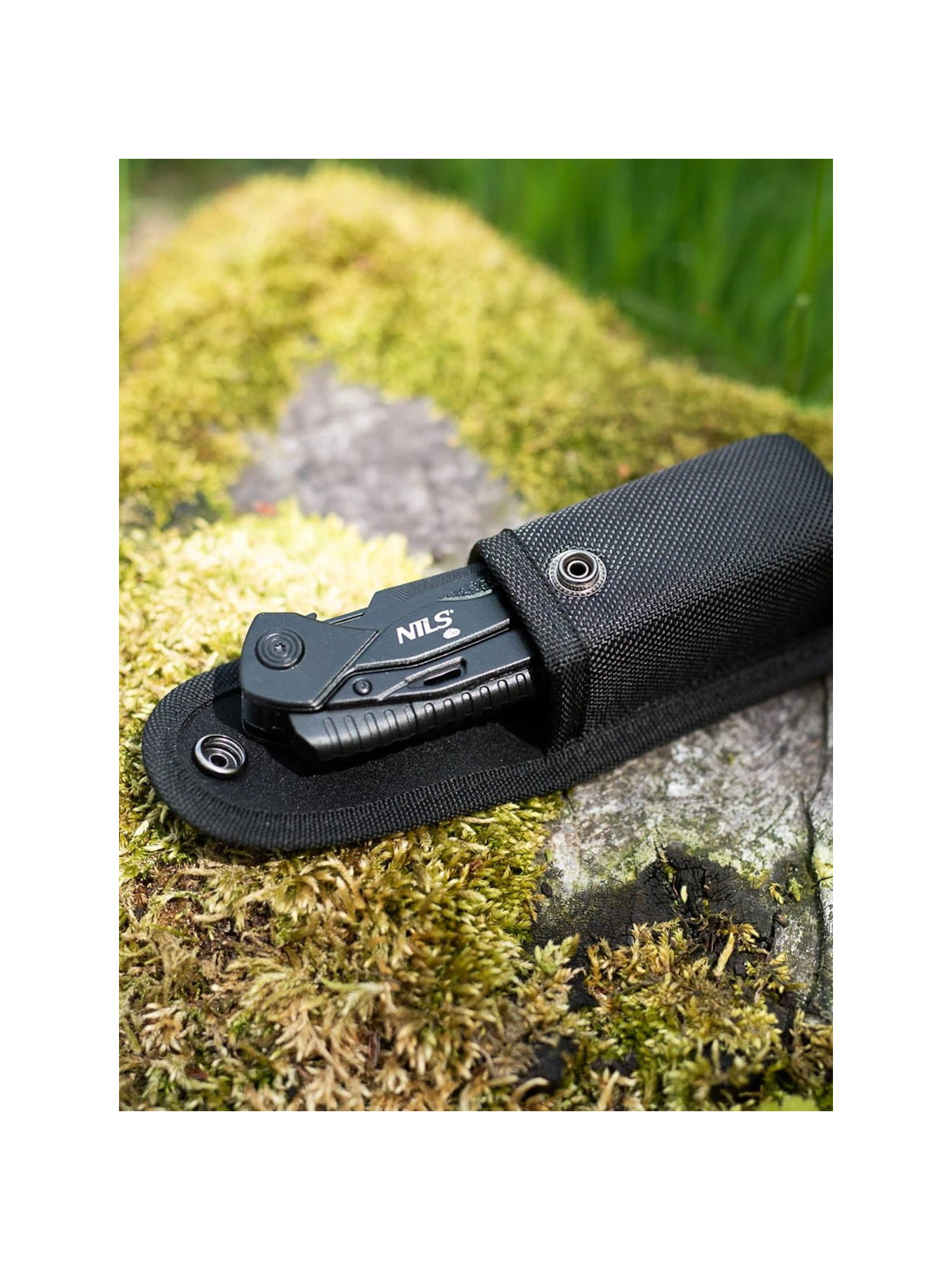NILS CAMP Multitool NC1744 Narzędzie Wielofunkcyjne 12w1 + Bity Czarny