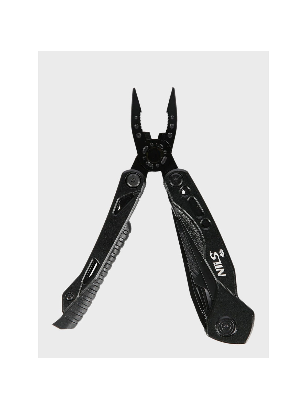 NILS CAMP Multitool NC1744 Narzędzie Wielofunkcyjne 12w1 + Bity Czarny