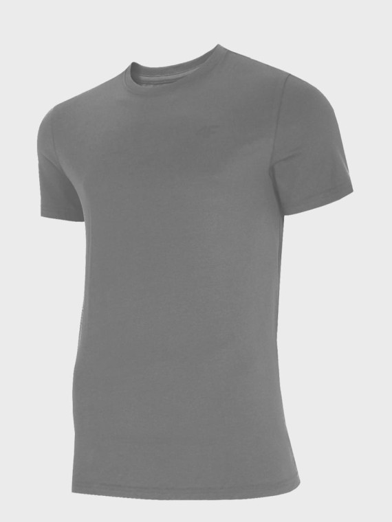 4F Koszulka Męska T-Shirt TTSHM1843 Szara S