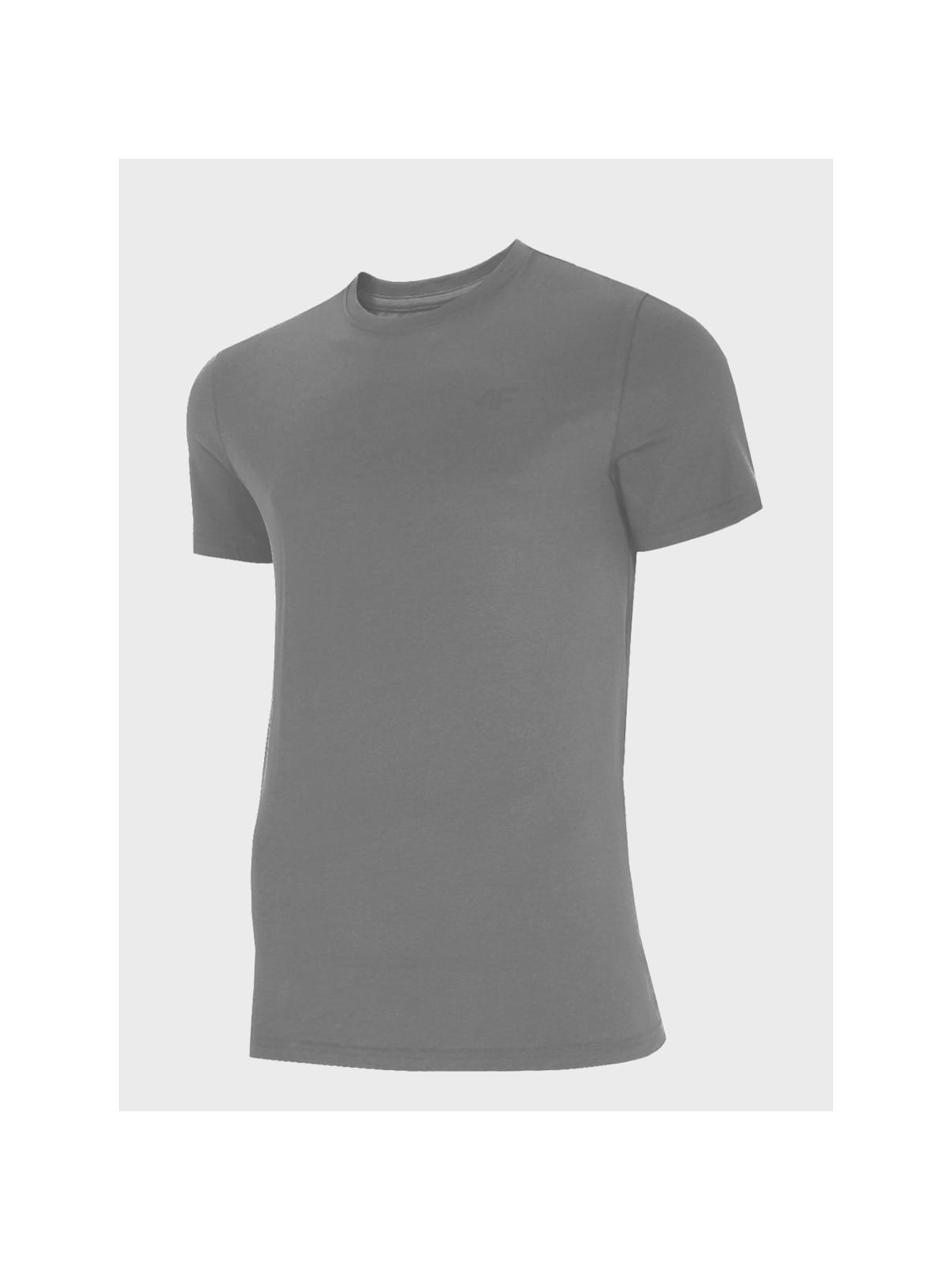 4F Koszulka Męska T-Shirt TTSHM1843 Szara S