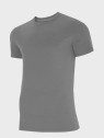 4F Koszulka Męska T-Shirt TTSHM1843 Szara S