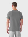 4F Koszulka Męska T-Shirt TTSHM1843 Szara S