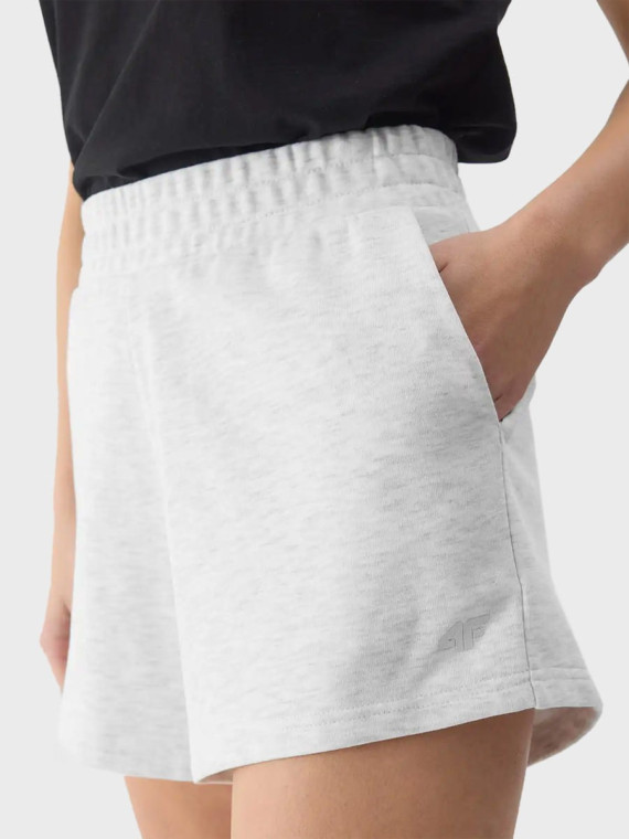 4F Krótkie spodenki dresowe damskie L24 TSHOF286 Szare XL