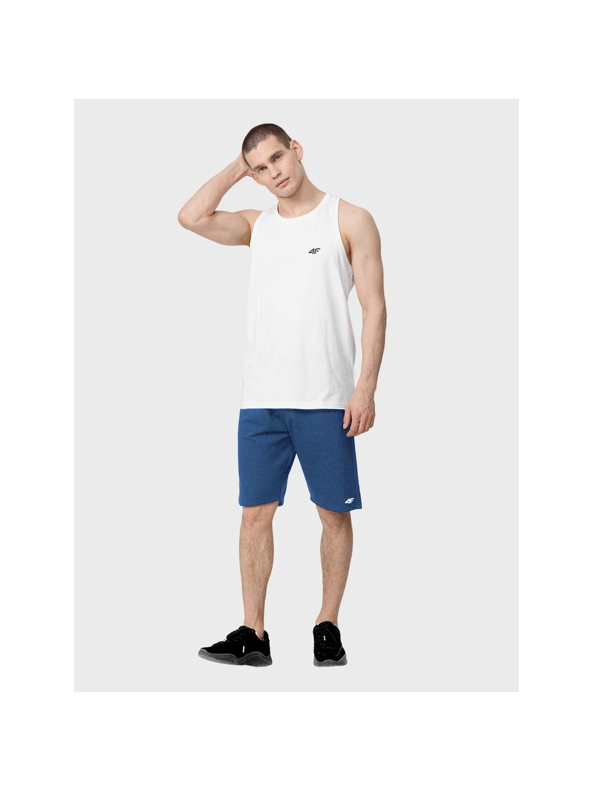 4F Spodenki Męskie Dresowe Sportowe TSHOM496 Denim XXL