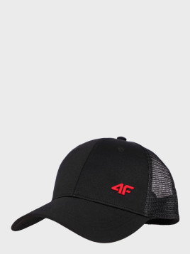 4F Czapka z daszkiem Unisex L24 ACABU360 Czarna L/XL