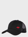 4F Czapka z daszkiem Unisex L24 ACABU360 Czarna L/XL