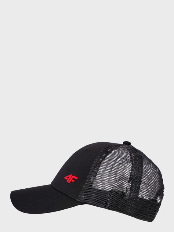 4F Czapka z daszkiem Unisex L24 ACABU360 Czarna L/XL