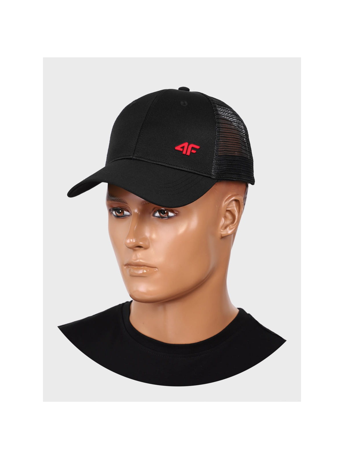 4F Czapka z daszkiem Unisex L24 ACABU360 Czarna L/XL