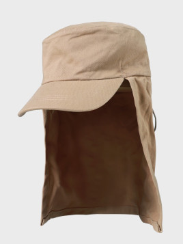 FOSTEX GARMENTS Czapka z daszkiem i nakarczkiem patrolówka z ochroną karku khaki